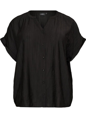 Zizzi Gippi Top in Black 