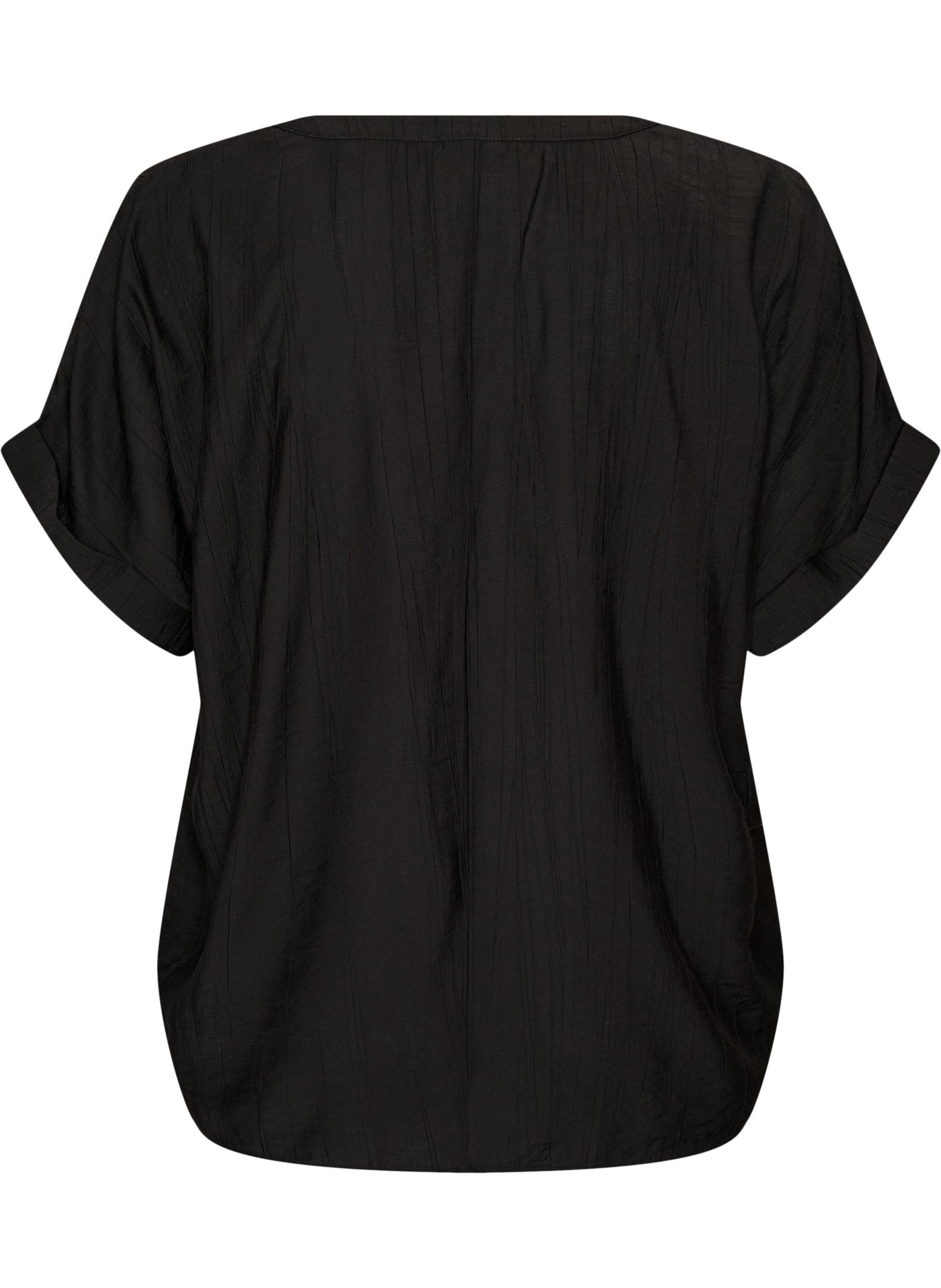 Zizzi Gippi Top in Black 