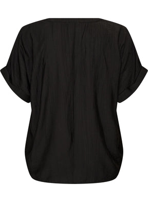 Zizzi Gippi Top in Black 