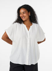 Zizzi Gippi Top in Cloud Dancer