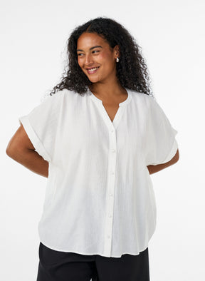 Zizzi Gippi Top in Cloud Dancer