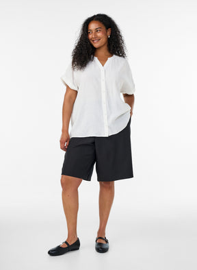 Zizzi Gippi Top in Cloud Dancer 