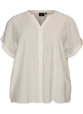 Zizzi Gippi Top in Cloud Dancer 