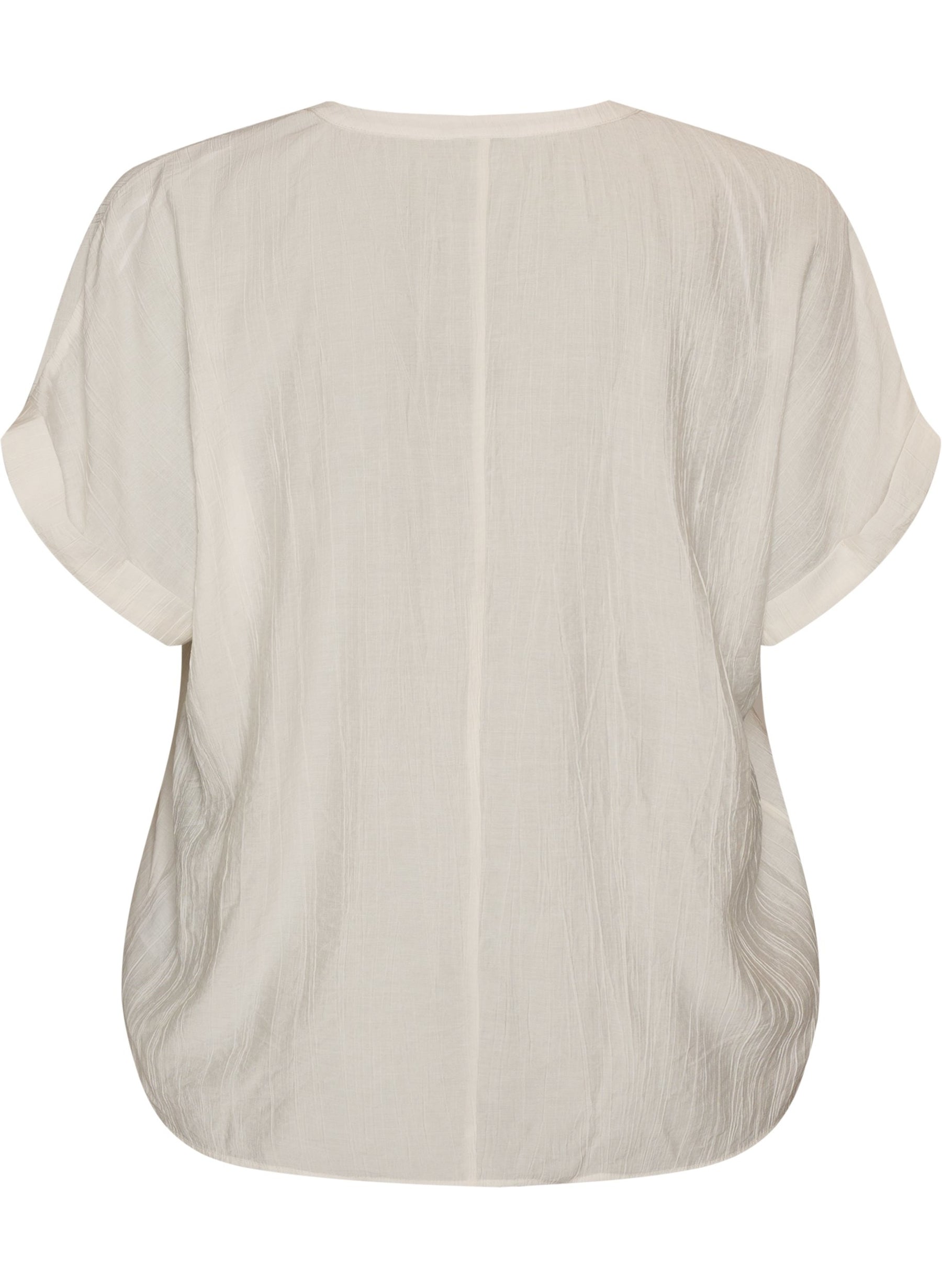 Zizzi Gippi Top in Cloud Dancer 