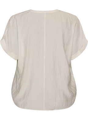 Zizzi Gippi Top in Cloud Dancer 