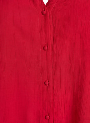 Zizzi Gippi Top in Lipstick Red 