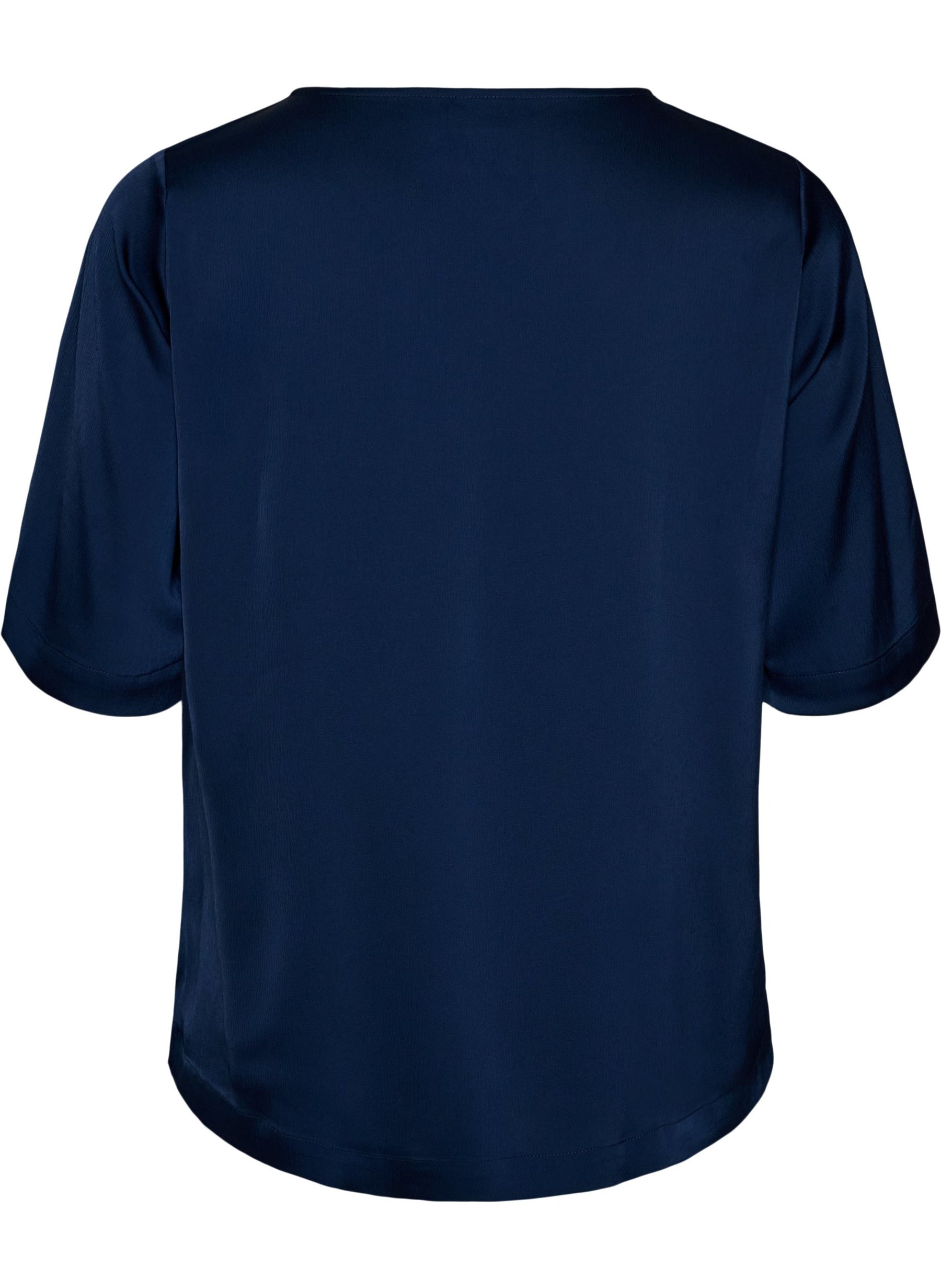 Zizzi Giselle Blouse in Navy Blazer
