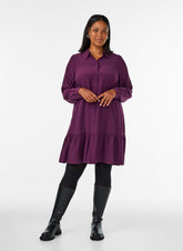 Zizzi Jannie Dress in Potent Purple 