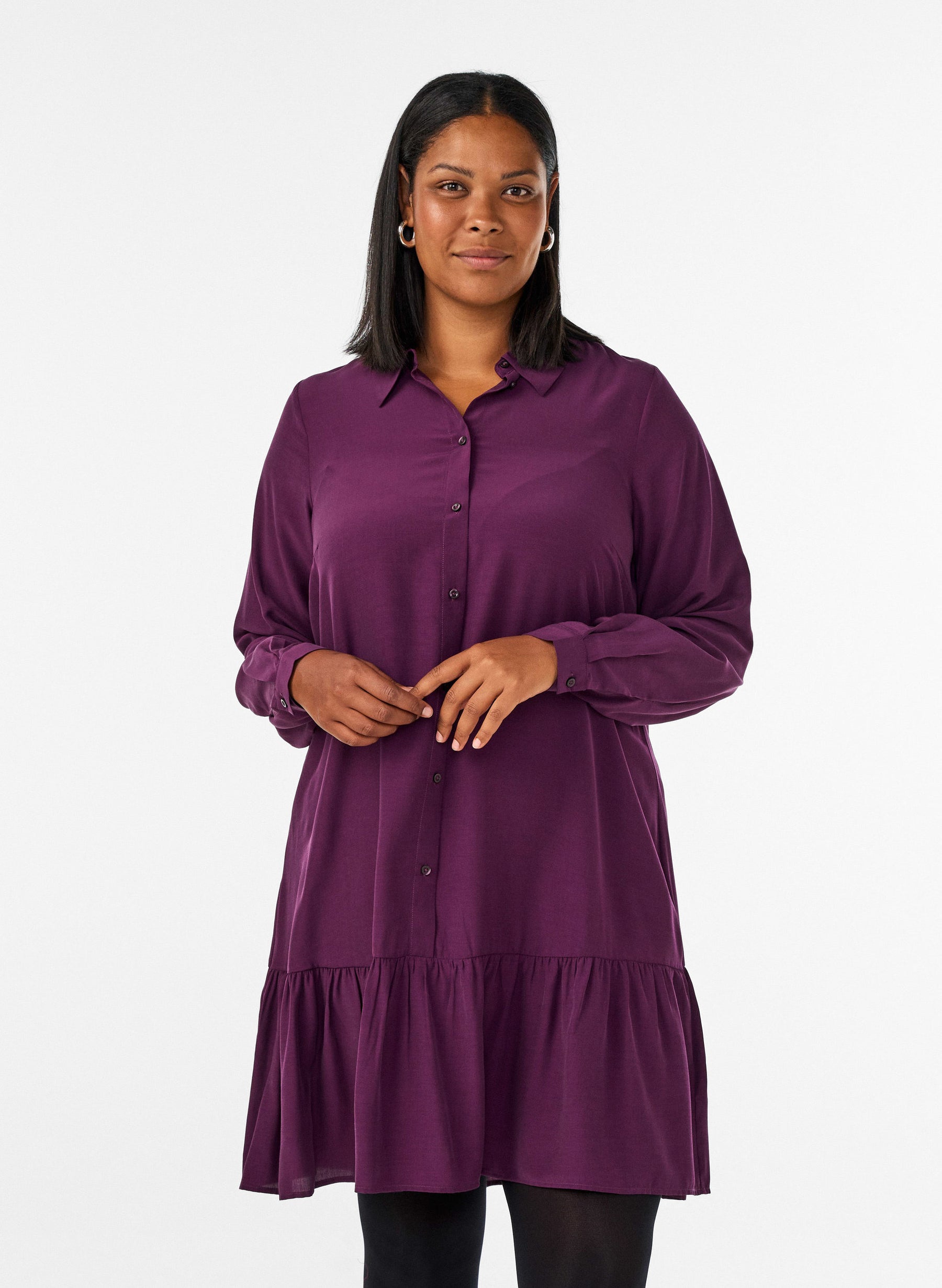Zizzi Jannie Dress in Potent Purple 