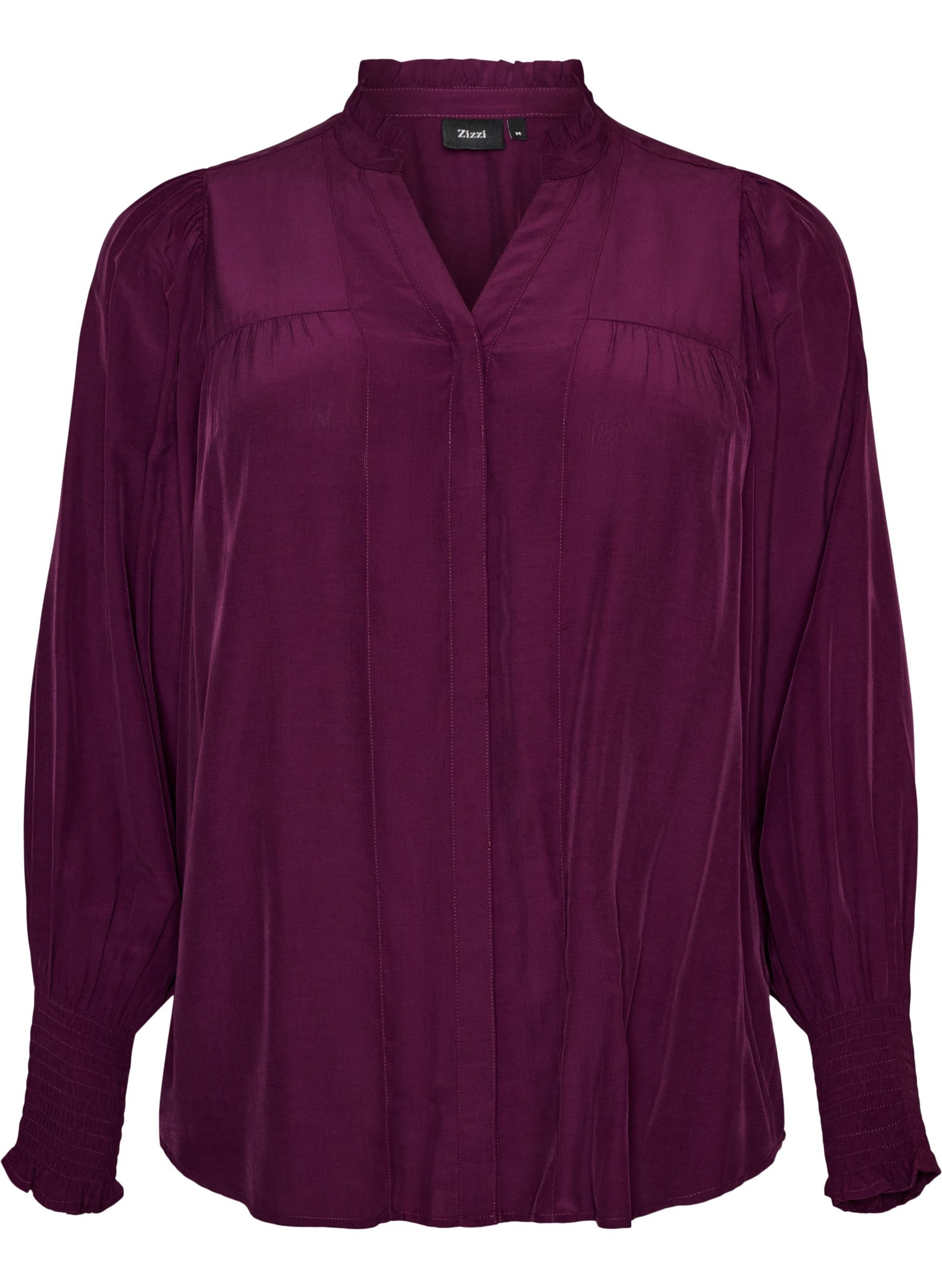 Zizzi Jannie Shirt in Potent Purple 