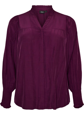 Zizzi Jannie Shirt in Potent Purple 