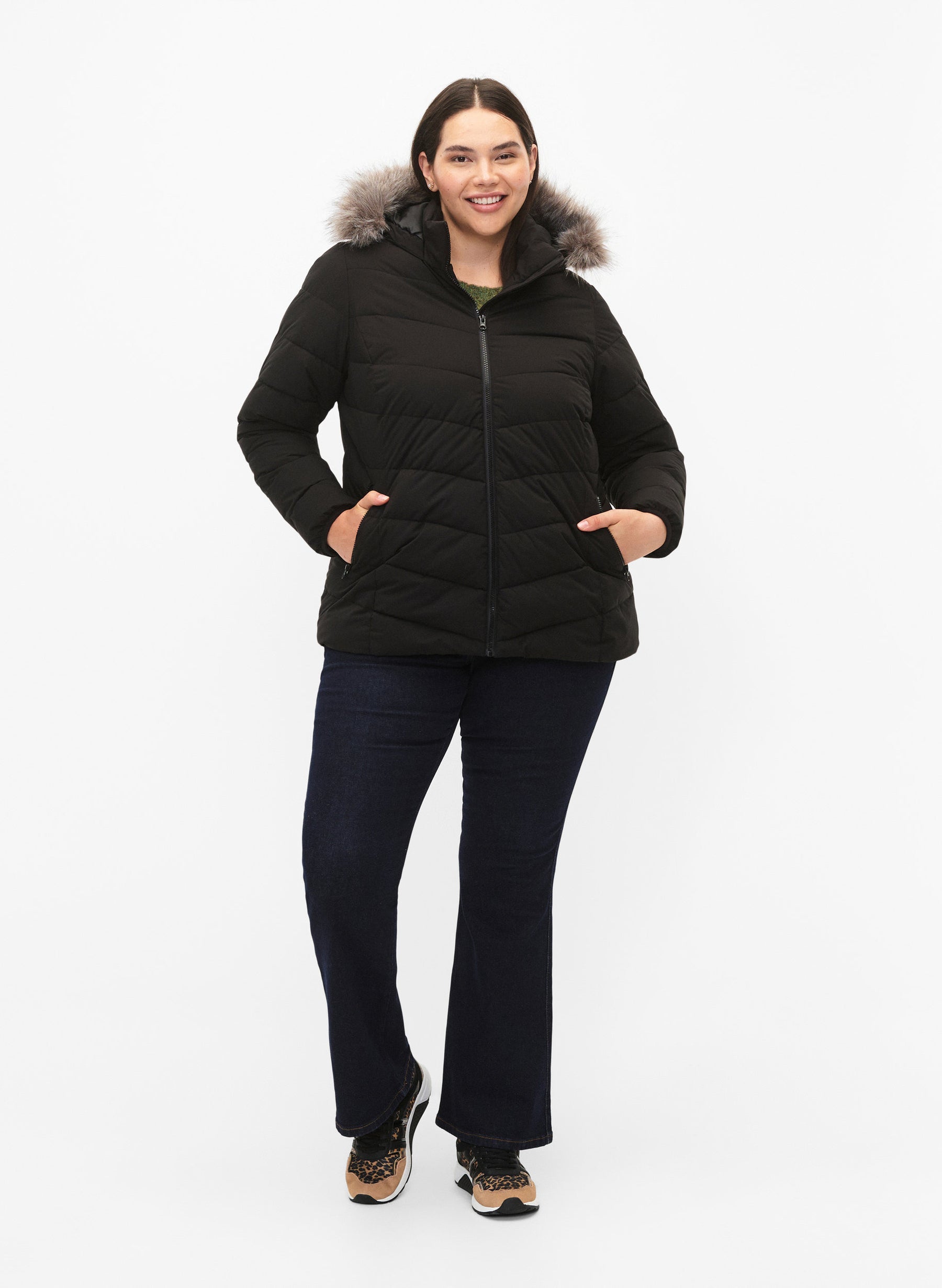 Zizzi Julia Jacket in Black