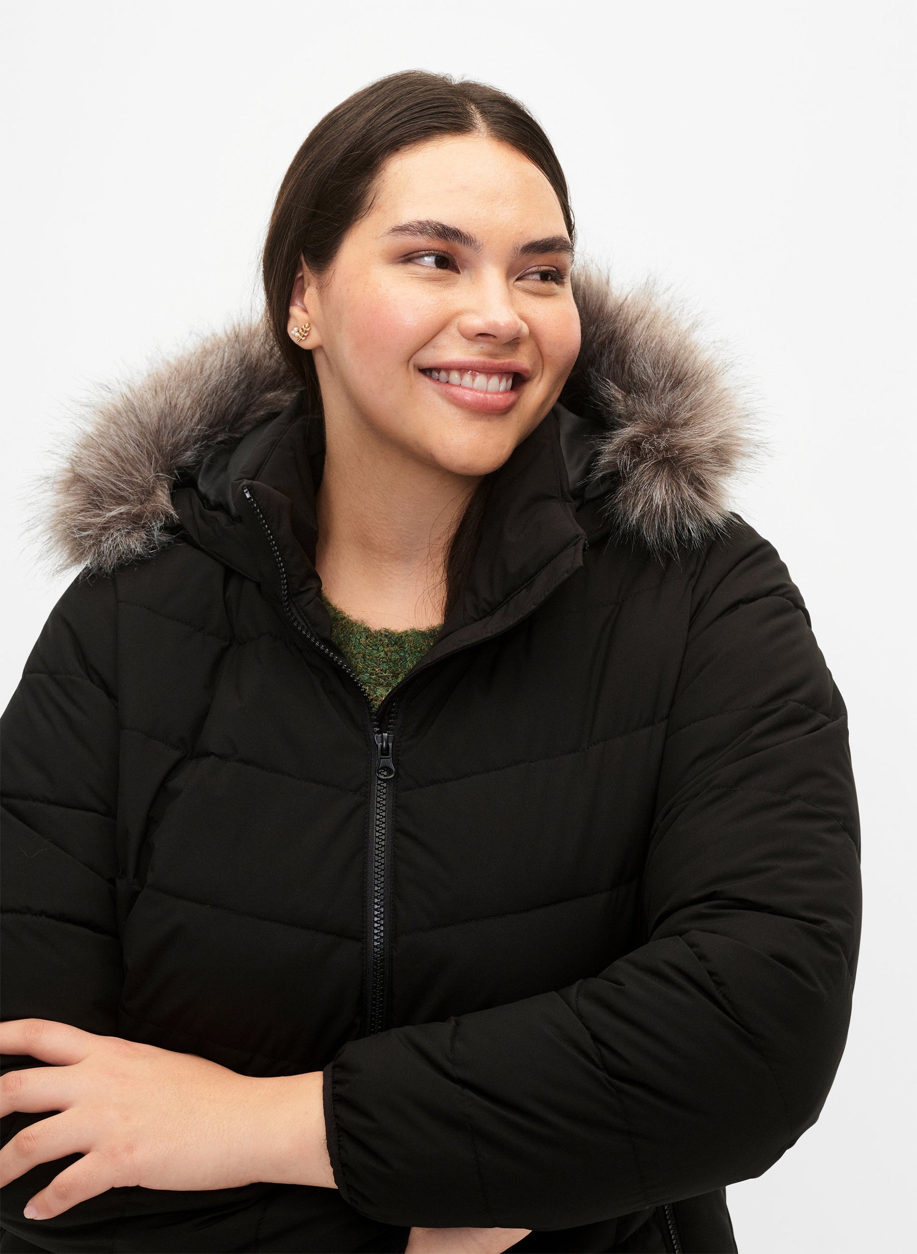 Zizzi Julia Jacket in Black