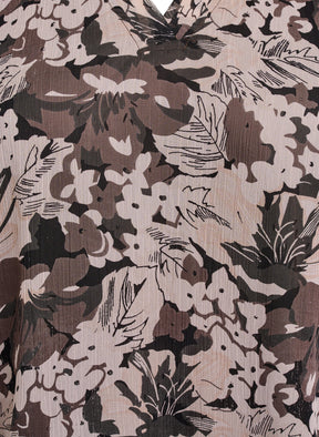 Zizzi Karina Blouse in Brown