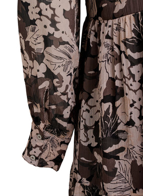 Zizzi Karina Dress in Brown