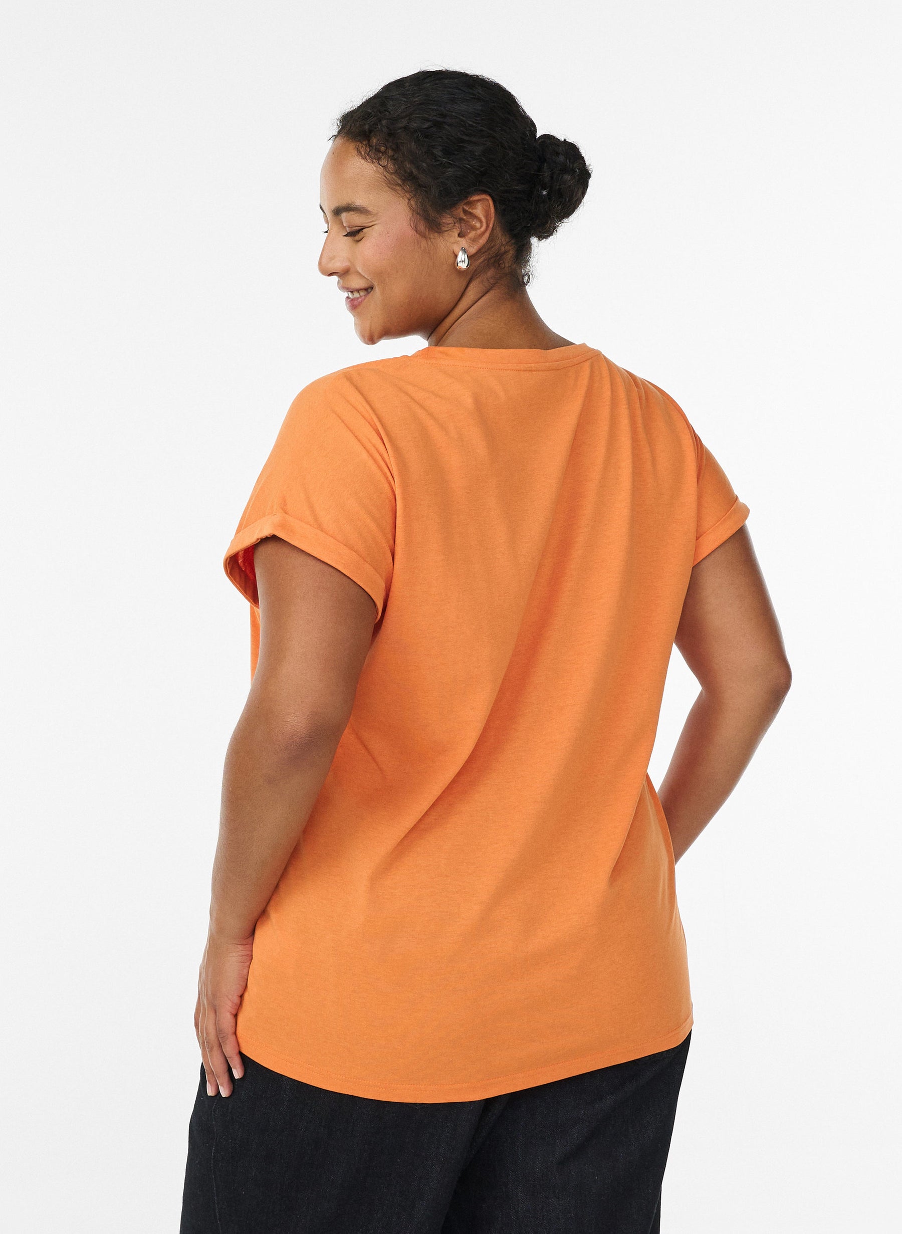 Zizzi Katja T-Shirt in Dusty Orange