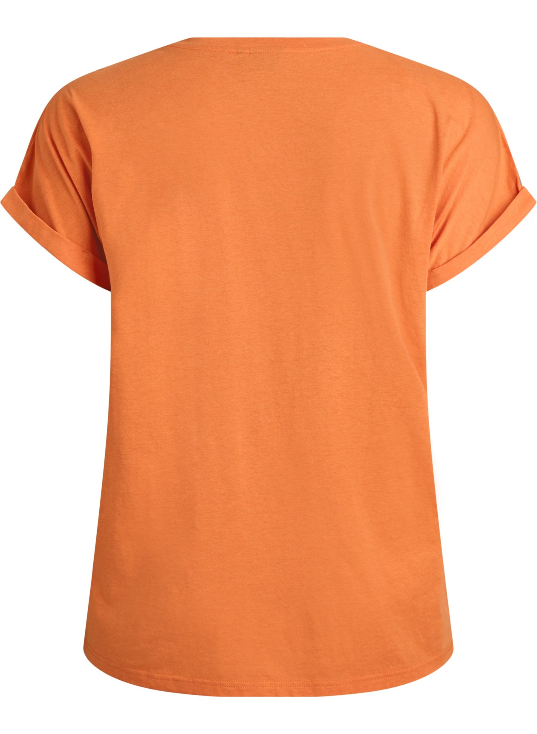 Zizzi Katja T-Shirt in Dusty Orange