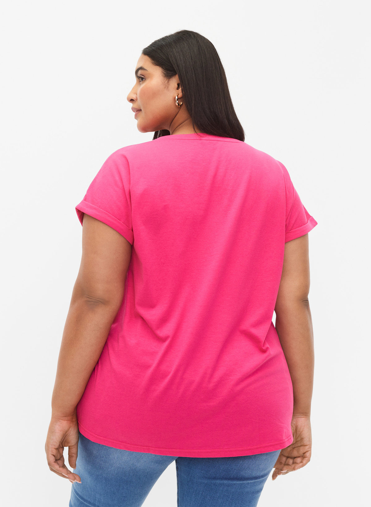Zizzi Katja T-Shirt in Fuchsia