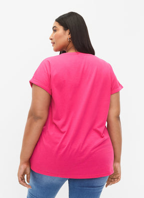 Zizzi Katja T-Shirt in Fuchsia
