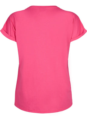Zizzi Katja T-Shirt in Fuchsia