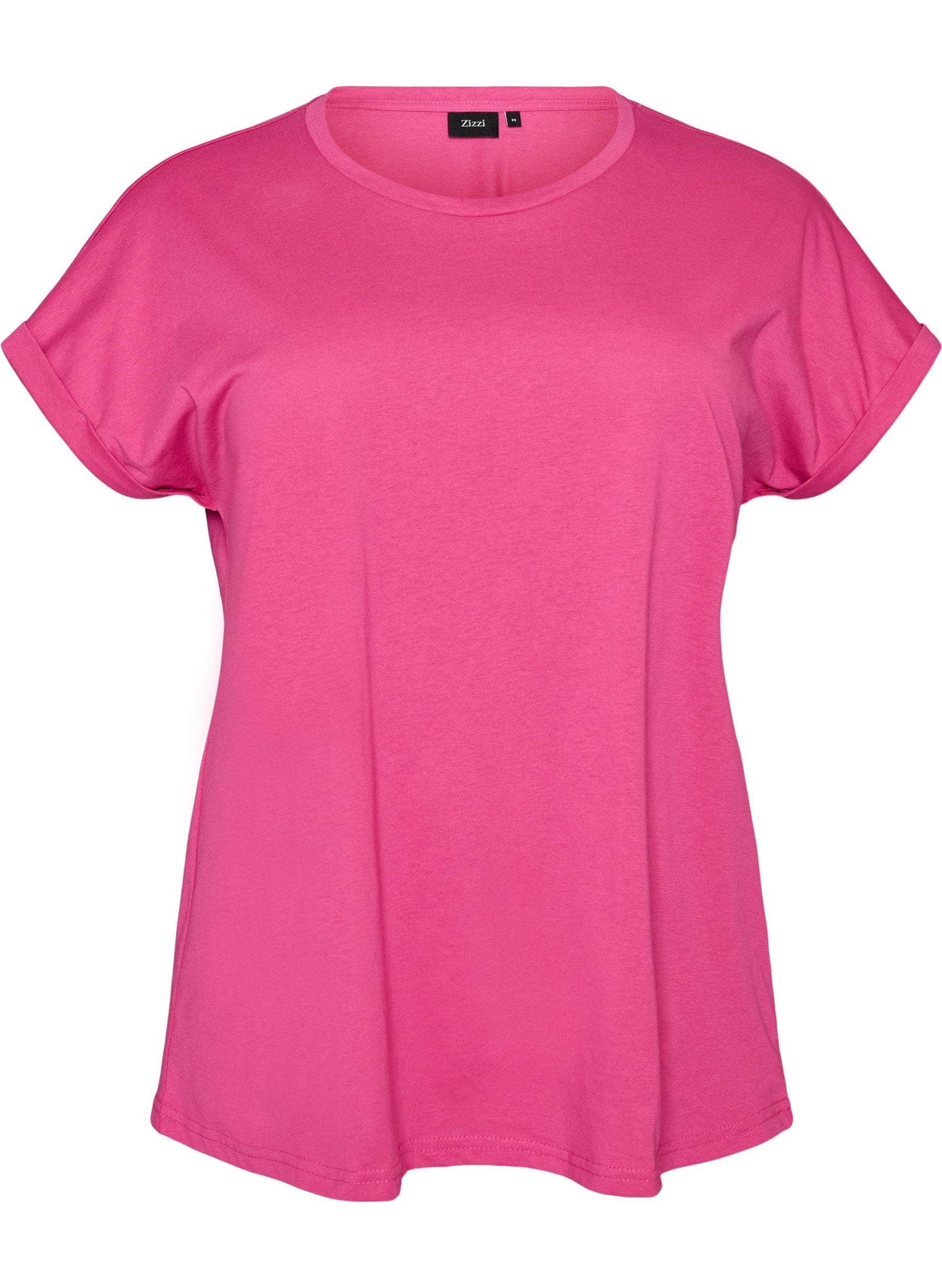 Zizzi Katja T-Shirt in Fuchsia Fedora 