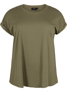 Zizzi Katja T-Shirt in Khaki