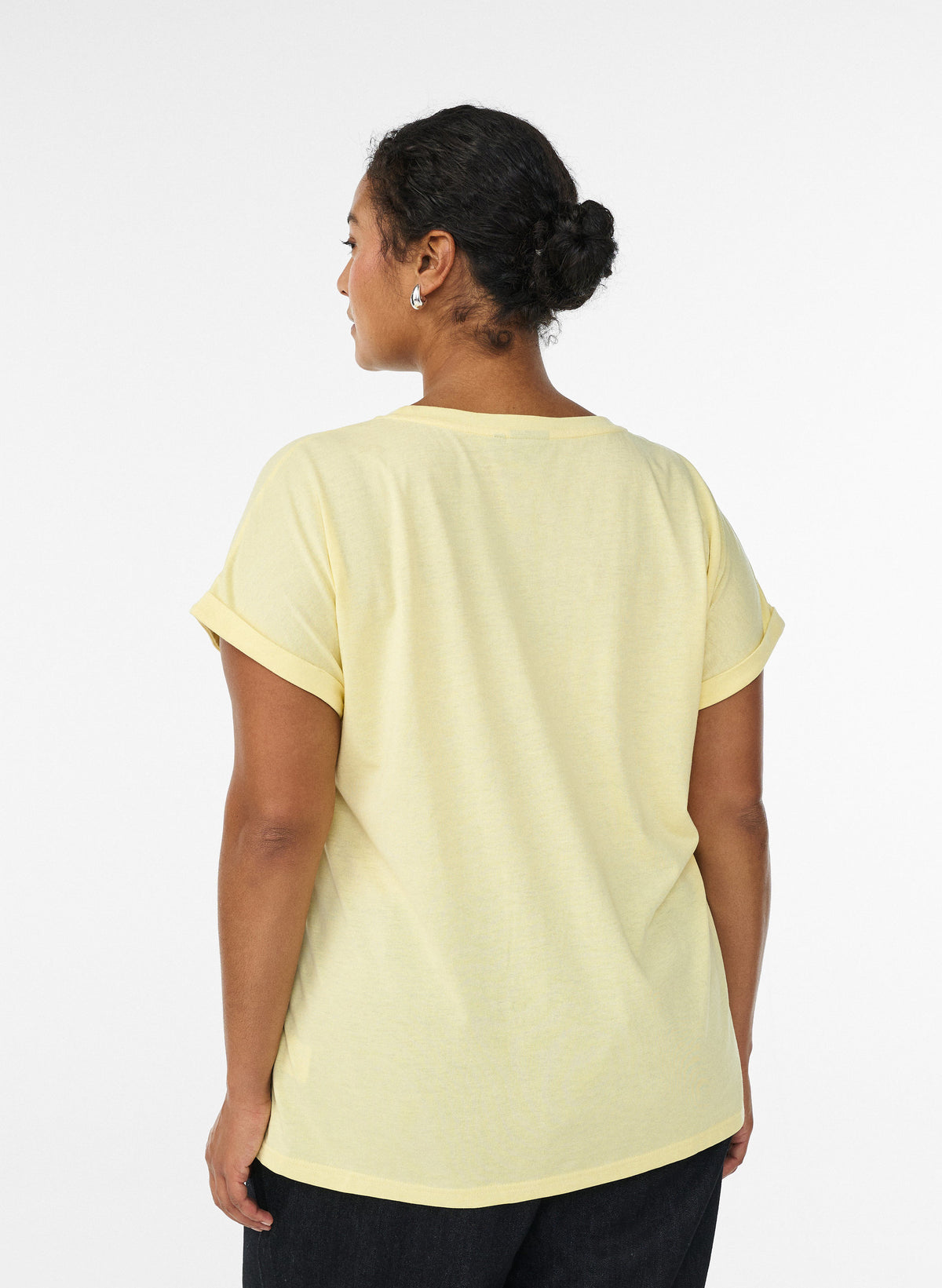Zizzi Katja T-Shirt in Lemonade