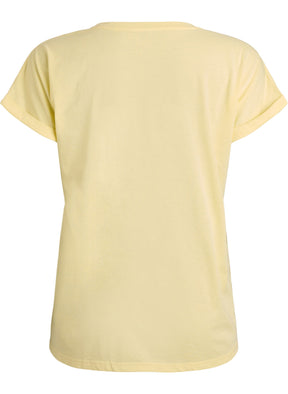 Zizzi Katja T-Shirt in Lemonade