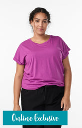 Zizzi Katja T-Shirt in Orchid