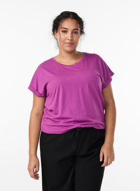 Zizzi Katja T-Shirt in Orchid