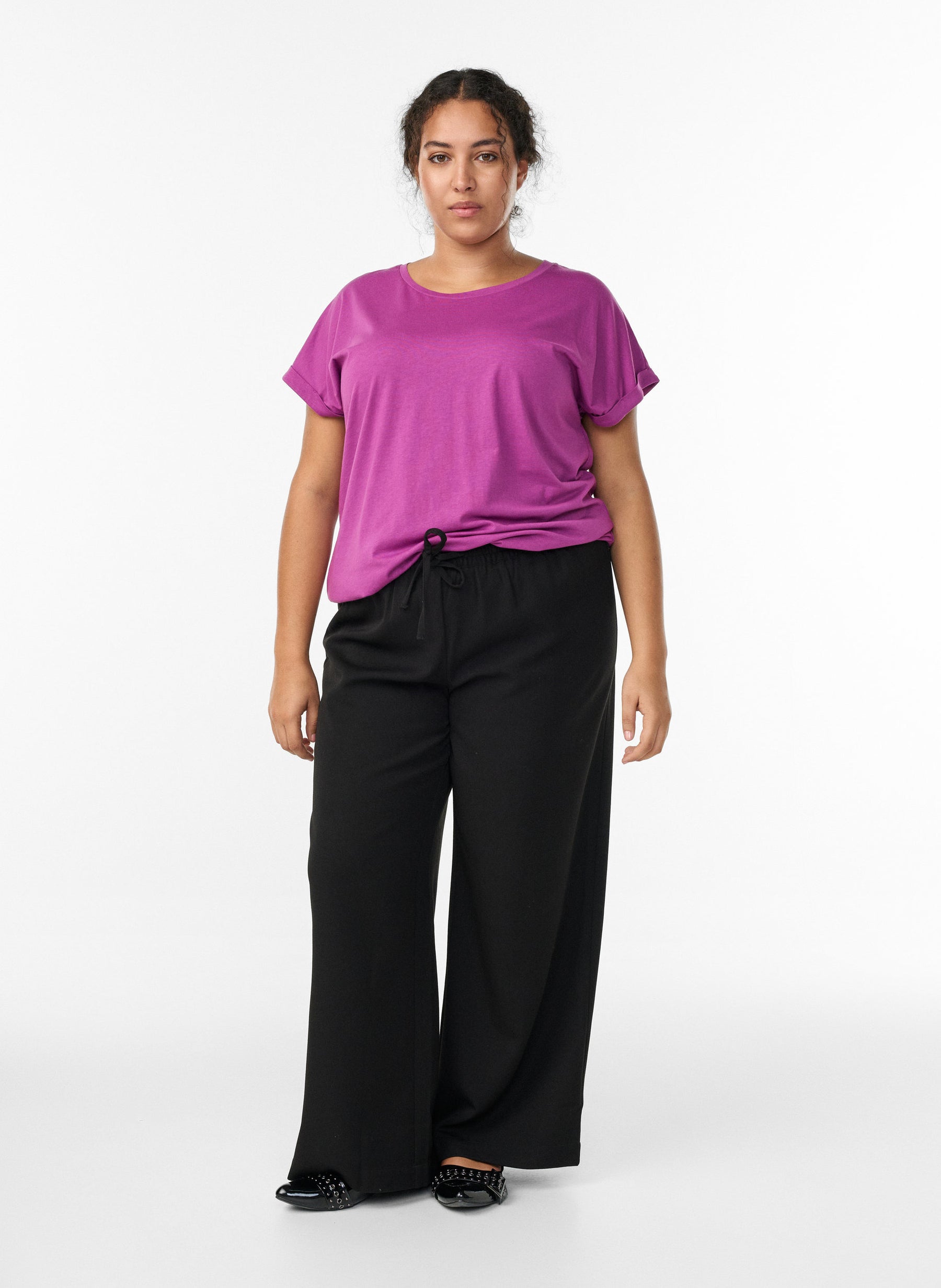 Zizzi Katja T-Shirt in Orchid