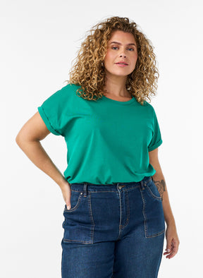 Zizzi Katja T-Shirt in Pepper Green 
