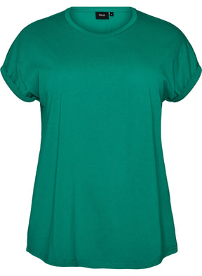 Zizzi Katja T-Shirt in Pepper Green 