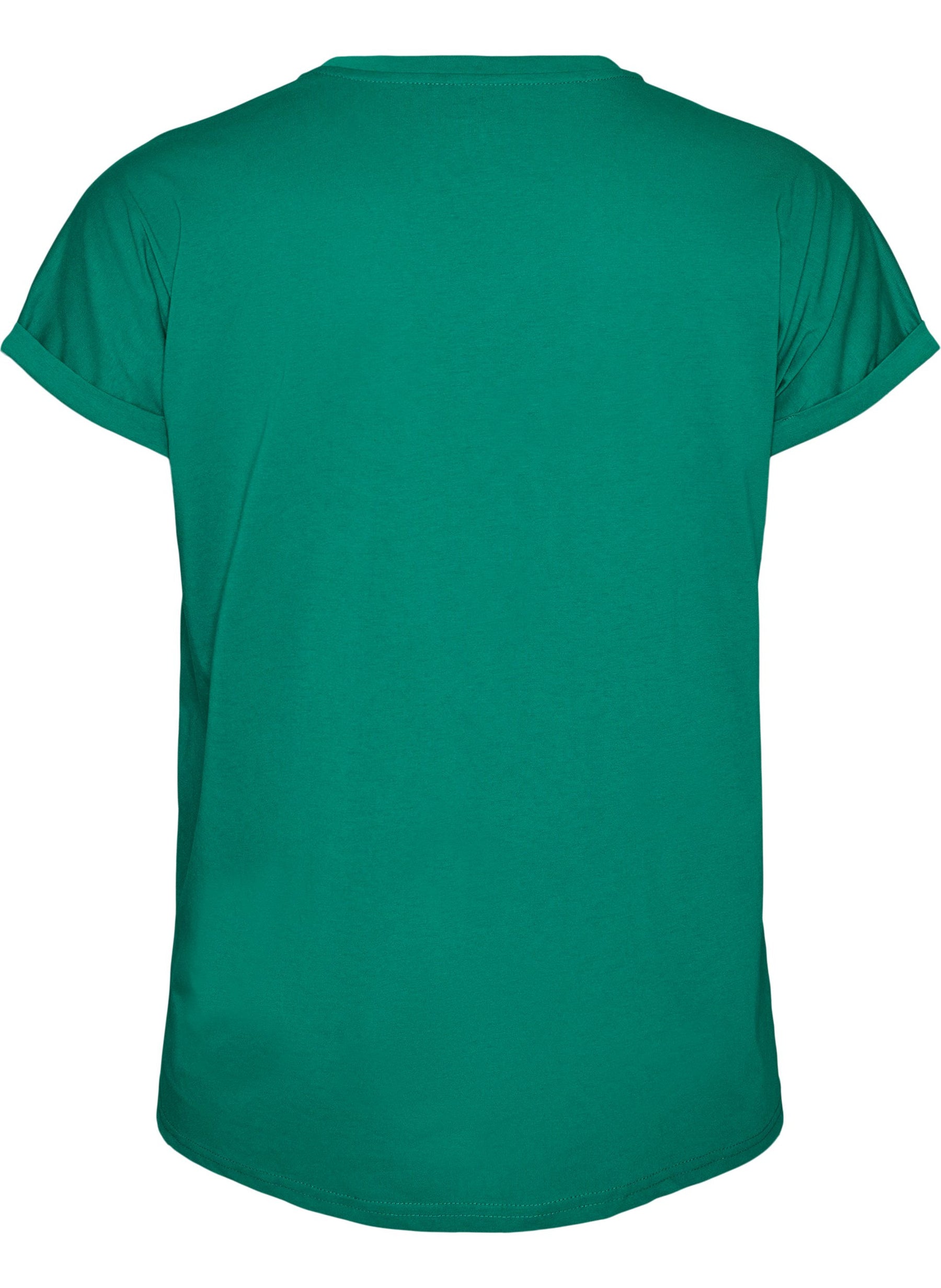 Zizzi Katja T-Shirt in Pepper Green 