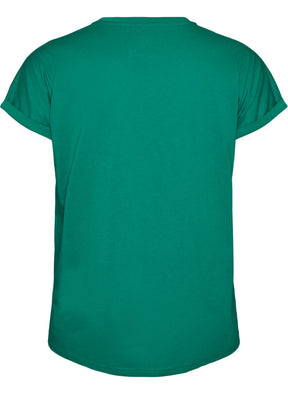 Zizzi Katja T-Shirt in Pepper Green 
