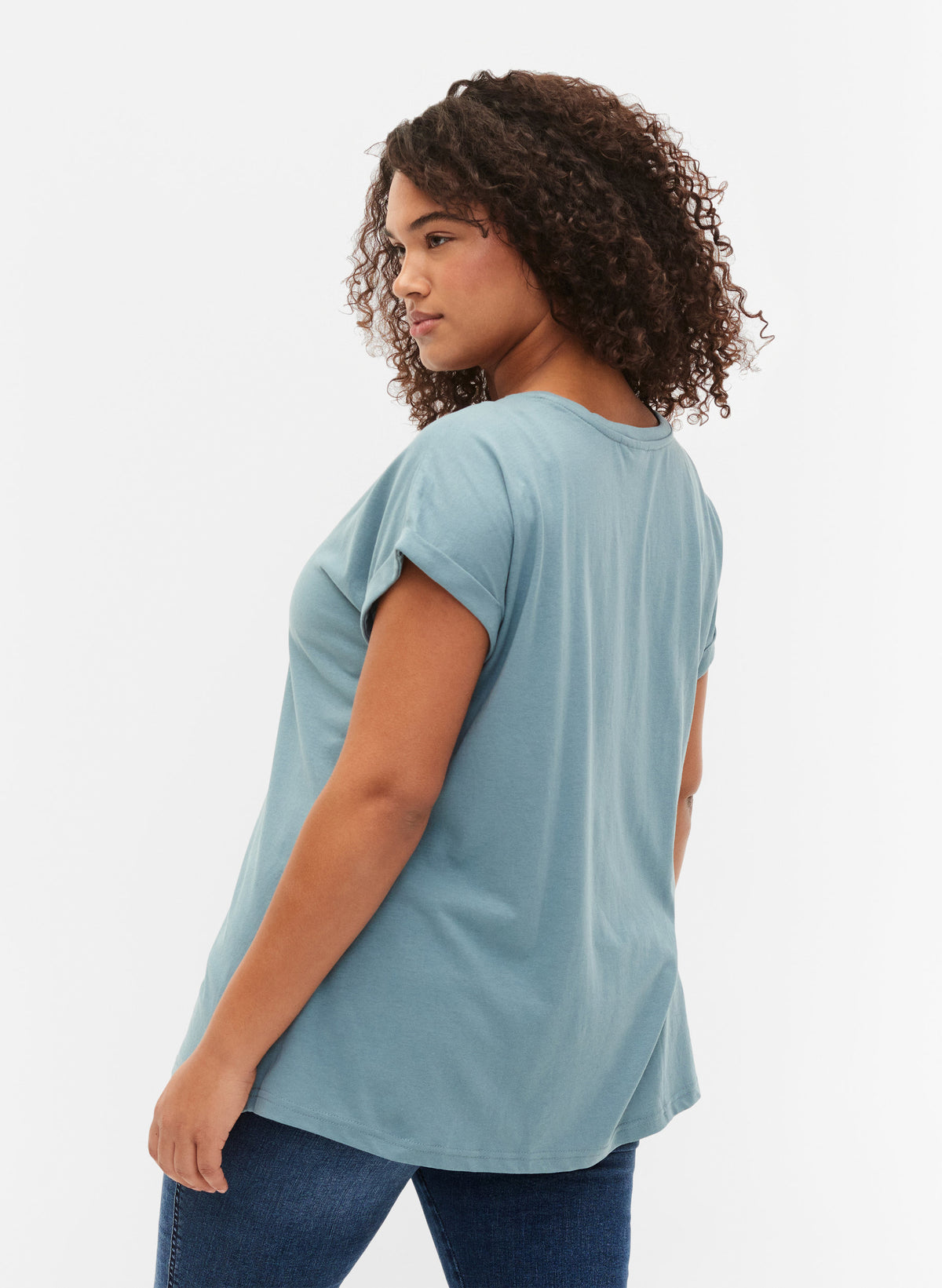 Zizzi Katja T-Shirt in Petrol