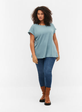 Zizzi Katja T-Shirt in Petrol