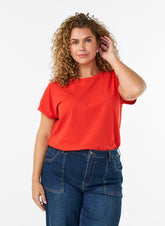 Zizzi Katja T-Shirt in Poinciana