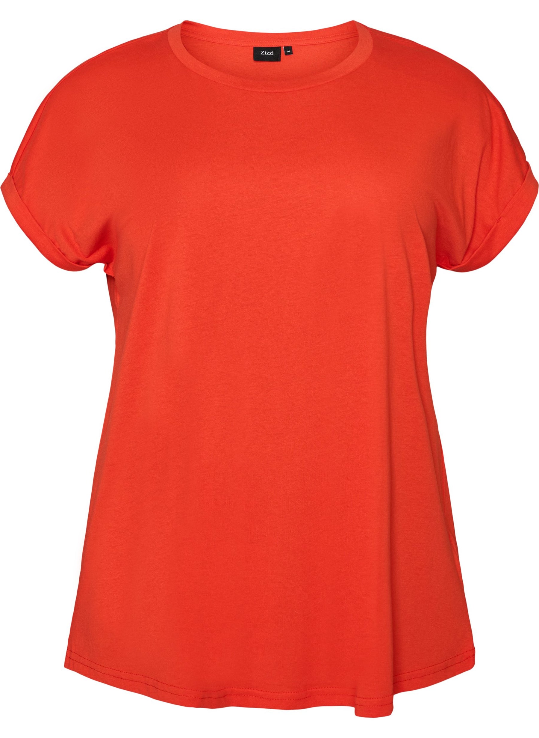 Zizzi Katja T-Shirt in Poinciana  