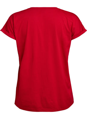 Zizzi Katja T-Shirt in Red
