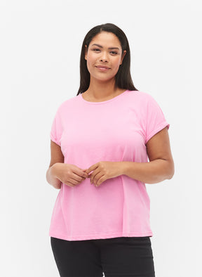 Zizzi Katja T-Shirt in Rosebloom