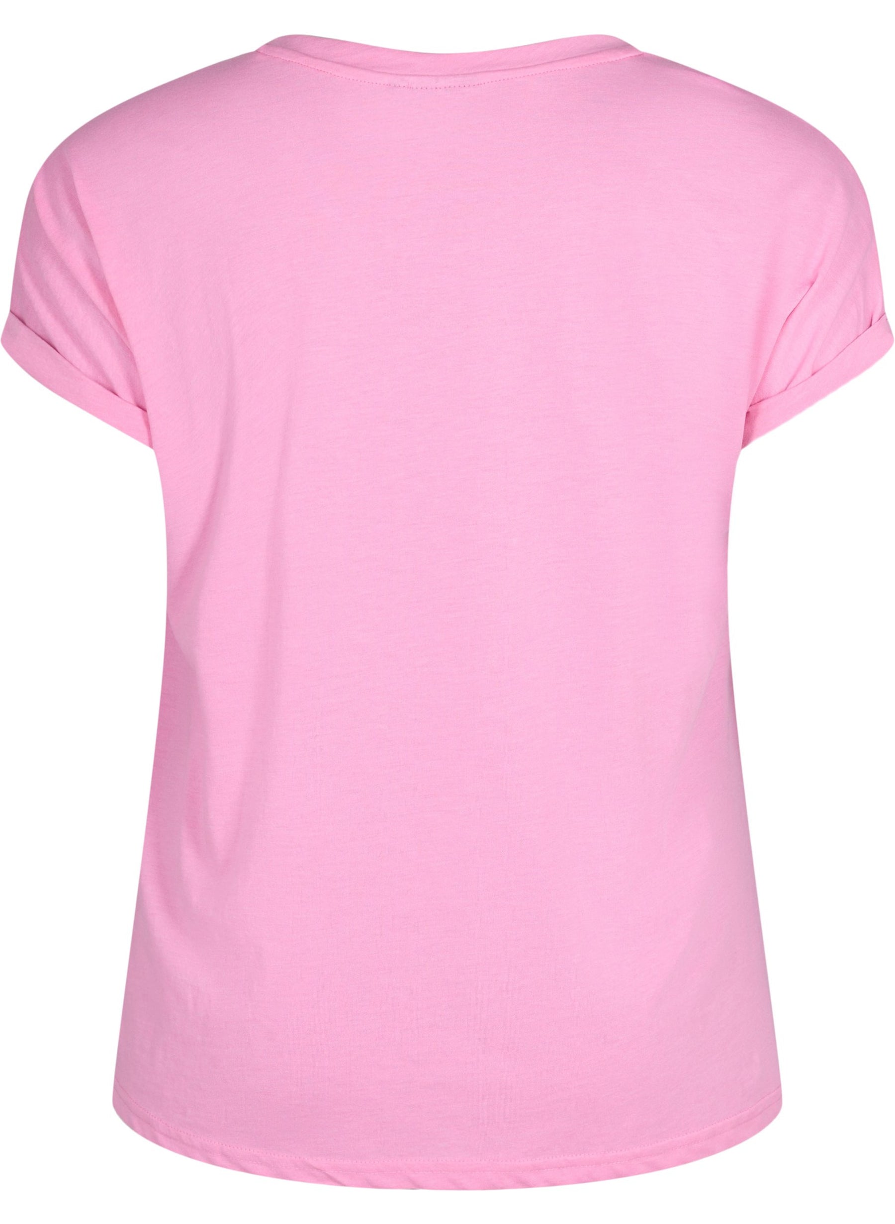 Zizzi Katja T-Shirt in Rosebloom