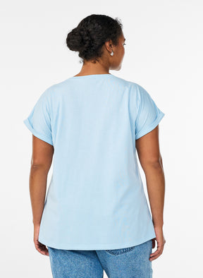 Zizzi Katja T-Shirt in Summer Song