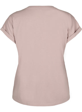 Zizzi Katja T-Shirt in Taupe