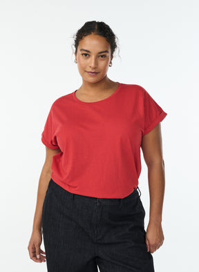 Zizzi Katja T-Shirt in True Red