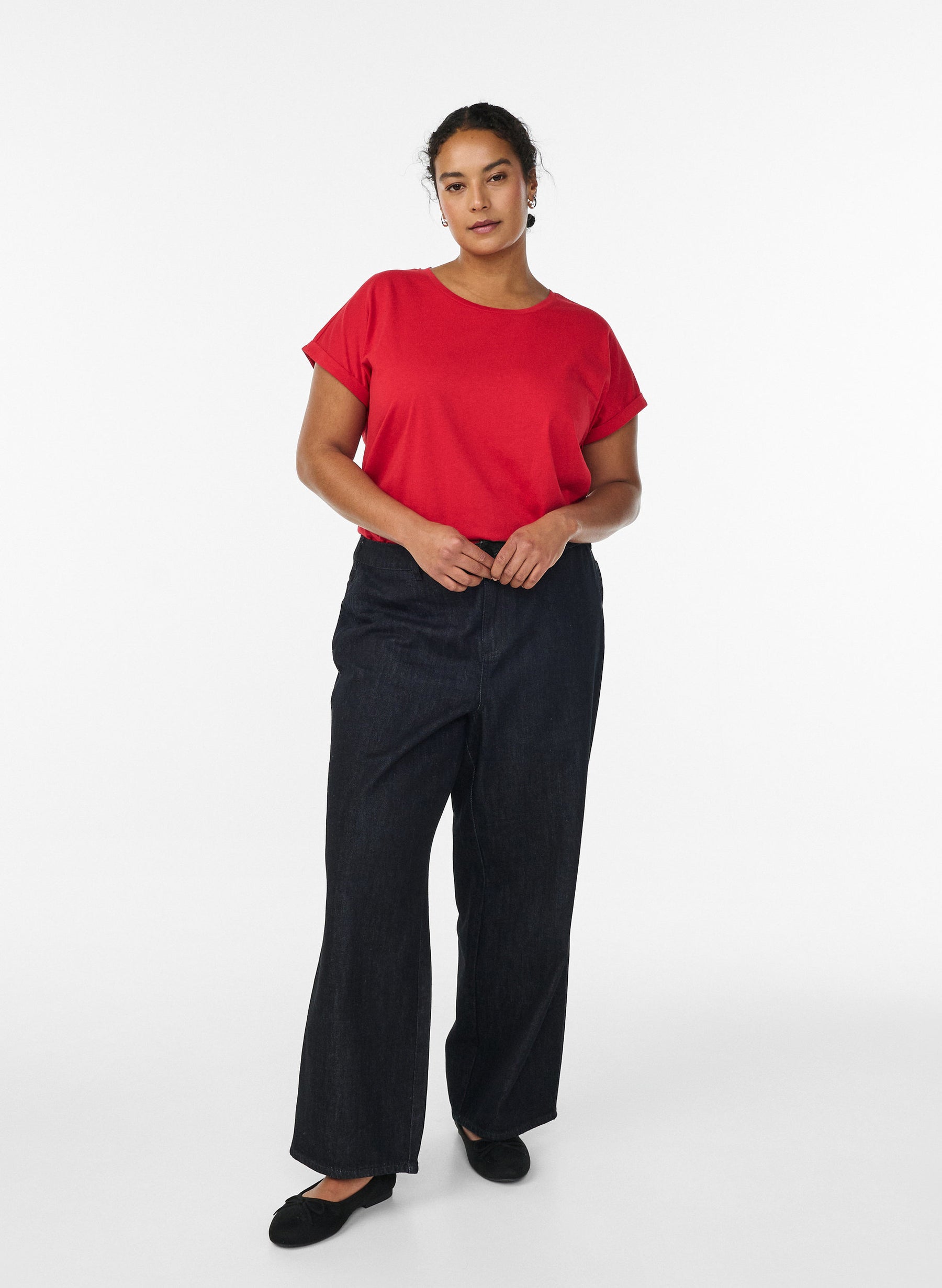 Zizzi Katja T-Shirt in True Red