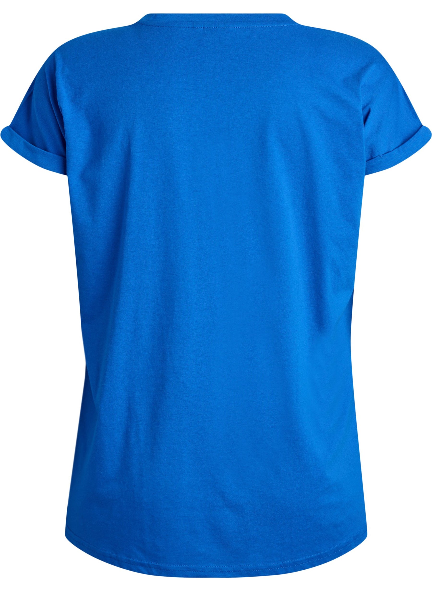 Zizzi Katja T-Shirt in Victoria Blue