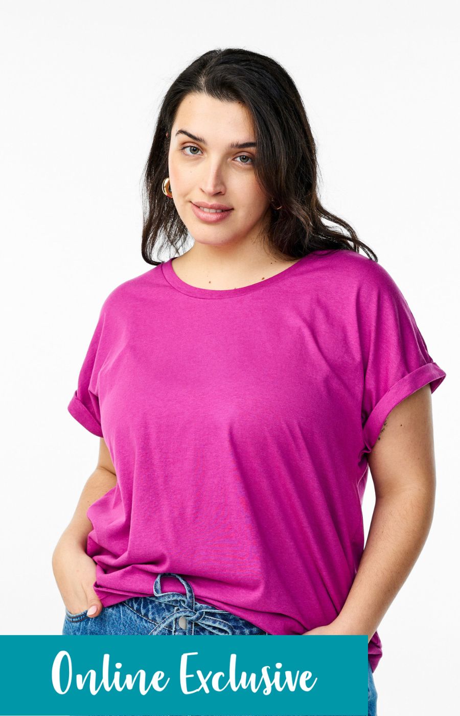Zizzi Katja T-Shirt in Violet