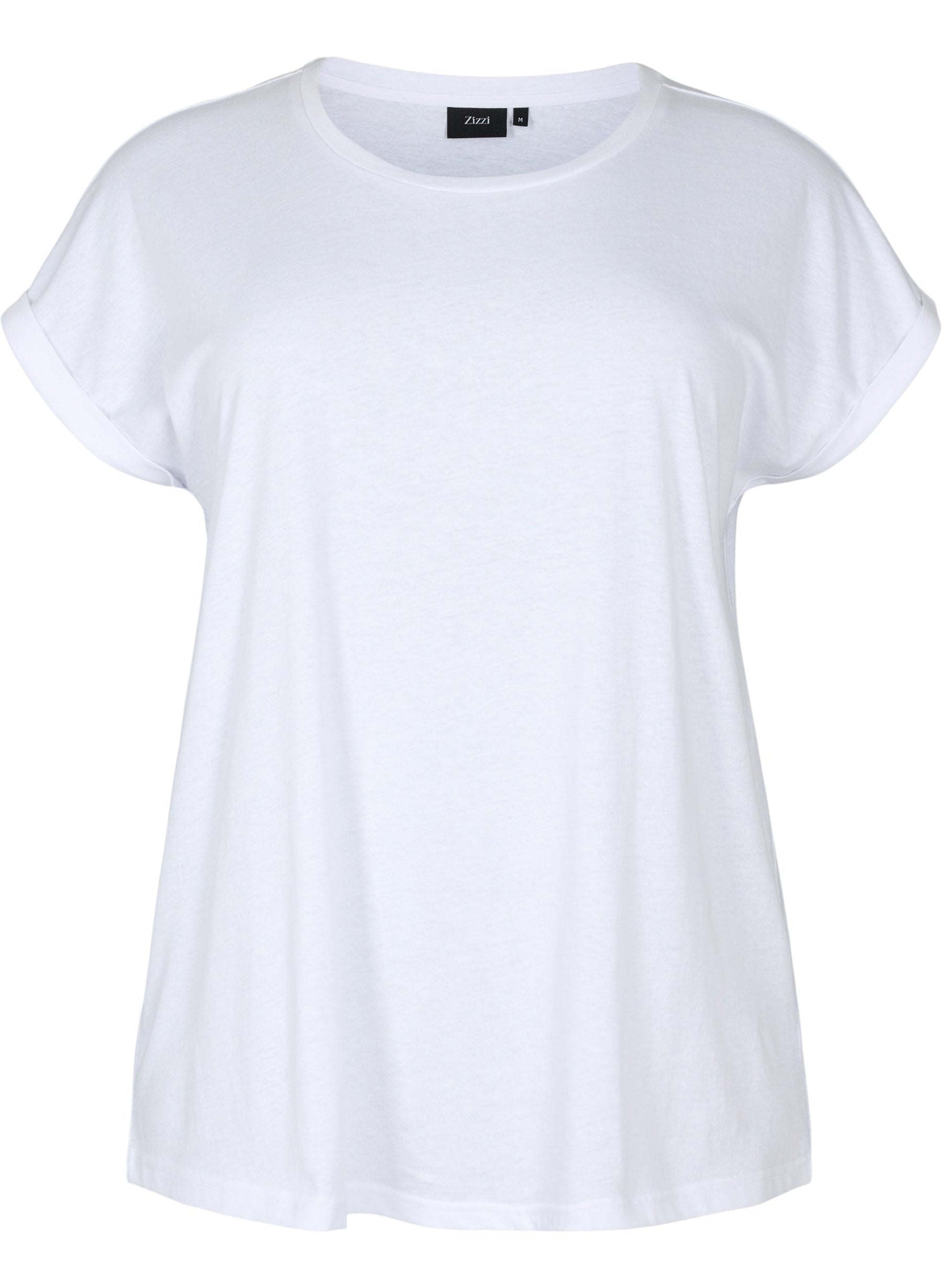 Zizzi Katja T-Shirt in White