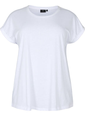Zizzi Katja T-Shirt in White